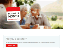 Tablet Screenshot of freewillsmonth.org.uk