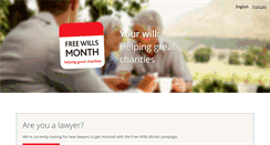 Desktop Screenshot of freewillsmonth.ca